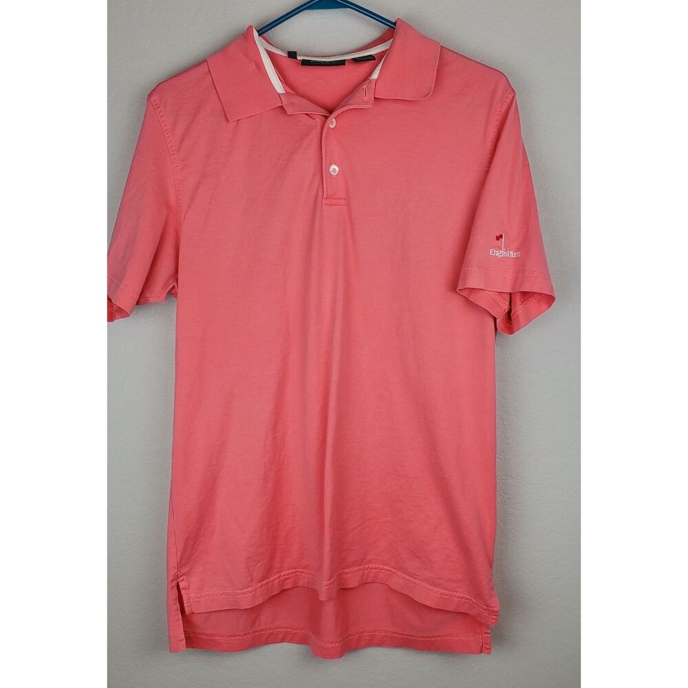 Bobby Jones Performance Men's Medium Salmon Golf Polo Shirt Pima Cotton